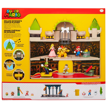 Ігровий набір Jakks Pacific Замок Bowsera Super Mario з фігуркою Bowsera 1 шт (192995400207)