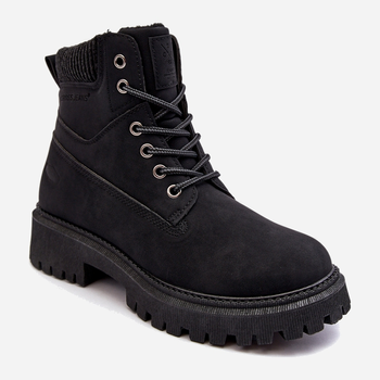 Жіночі зимові черевики низькі Cross Jeans MM2R4012C 39 Чорні (8697319521535)