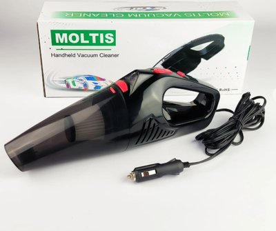 Автомобільний пилосос Moltis N7 (120 Вт) від прикурювача Black\Red 10002