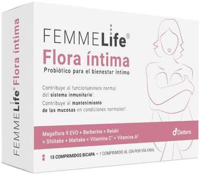 Пробіотики Deiters Femmelife Intimate Flora 15 таблеток (8430022001143)