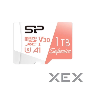 MicroSDXC card 1Tb U3 A1 V30 SILICON POWER Superior 100R/80W + adapter (SP001TBSTXDV3V20SP)