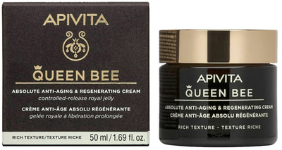 Крем для обличчя Apivita Queen Bee Rich Cream 50 мл (5201279080938)