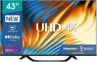 Телевизор 43 дюйма Hisense 43A66H (Bluetooth 4K Smart TV T2/S2)