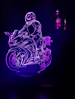 Змінна картинка для нічника-світильника 3D "Мотоцикліст" 3DTOYSLAMP 000261873