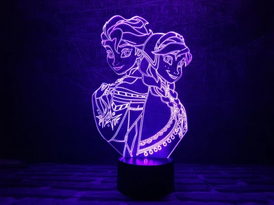 Змінна картинка для нічника-світильника 3D "Холодне серце" 3DTOYSLAMP 000261813