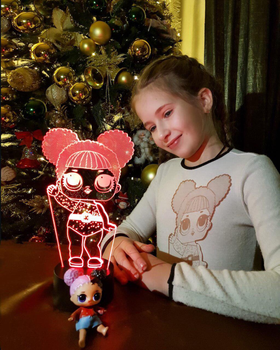 Змінна картинка для нічника-світильника 3D «LOL 2» 3DTOYSLAMP 000261906
