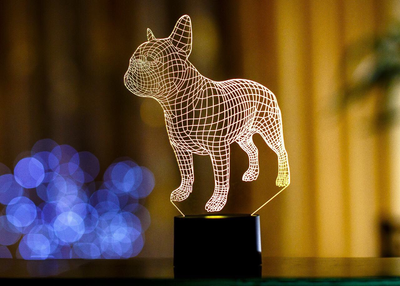 Змінна картинка для нічника-світильника 3D "Французький бульдог" 3DTOYSLAMP 000261916