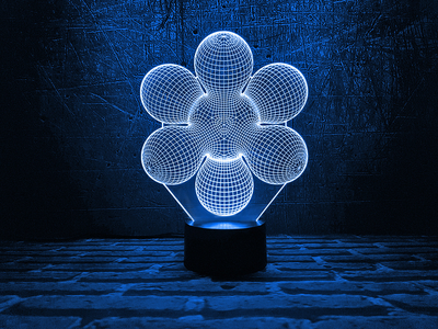Змінна картинка для нічника-світильника 3D "Початок" 3DTOYSLAMP 000261638