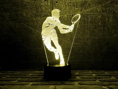 Змінна картинка для нічника-світильника 3D "Тенісист" 3DTOYSLAMP 000261742