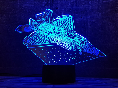 Змінна картинка для нічника-світильника 3D "Літак 6" 3DTOYSLAMP 000261752