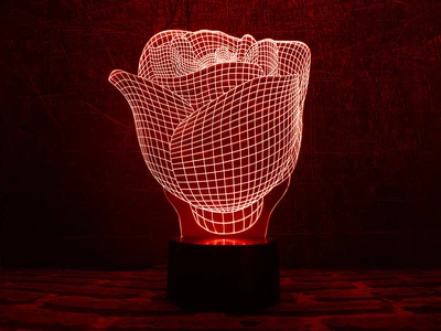 Змінна картинка для нічника-світильника 3D "Роза" 3DTOYSLAMP 000261673