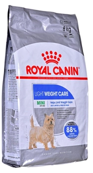 Sucha karma dla dorosłych psów Royal Canin Mini Light Weight Care 8 kg (3182550716918)