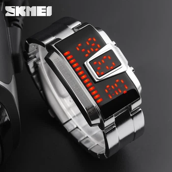 Мужские оригинальные часы SKMEI 1179 Серебристые