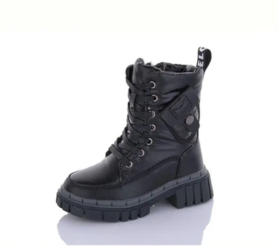 Черевики для дівчинки чорні Канарка Y7206-1 26