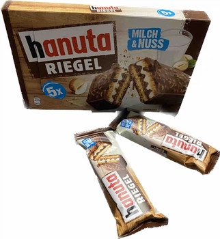 Вафлі в шоколаді Hanuta Riegel 173г 5 штук