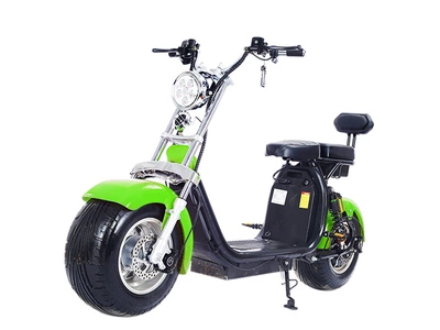 Электроскутер Citycoco Long 1500W 60V12Ah зеленый