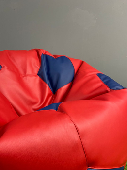 Крісло - мішок SkyPuff М'яч 100 см Zeus Deluxe Red+Blue