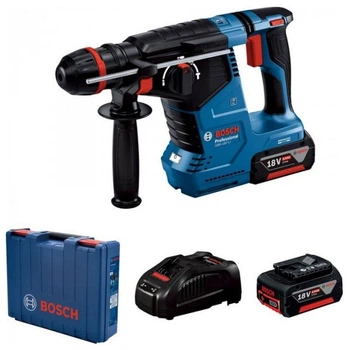 Аккумуляторный перфоратор Bosch Professional GBH 187-LI патрон One Chuck в кейсе c 2 акб GBA 18V 5.0 Ah и з/у (0611923121)