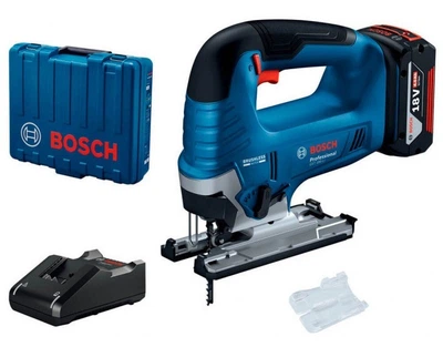 Аккумуляторный лобзик Bosch Professional GST 185-LI в кейсе с акб GBA 18 В 4.0 Ah и з/у GAL 18V-20 (06015B3023)