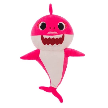 Мягкая детская игрушка Baby Shark Мама Акула на присоске 28 см