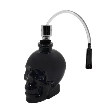 Стеклянная Трубка Баблер "Skull Mini Black"
