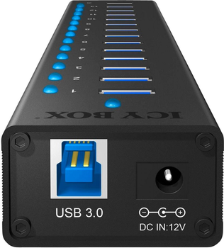 Hub USB Icy Box 13-portowy, USB 3.0 (IB-AC6113)