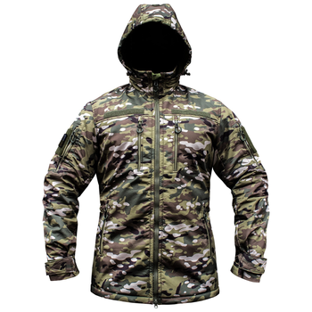 Куртка SoftShell + Толстовка флісова Armoline DIVISION Multicam. S