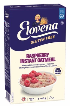 Овсяная каша-минутка без глютена с малиной Elovena 200 г (5шт*40г)
