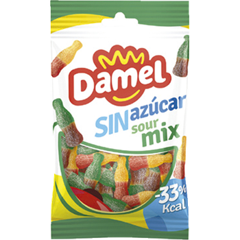 Желейні цукерки без глютену і без цукру Кислий Мікс Damel 90 г