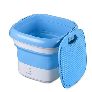 Складная стиральная машина MAXTOP silicon washing machine, Голубая (МХ-НФ-00006671)