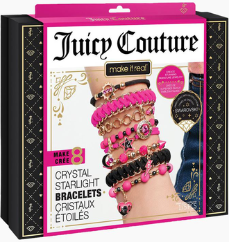 Zestaw do tworzenia bransoletek Make It Real Juicy Couture Crystal Starlight z kryształkami Swarovskiego (695929044107)