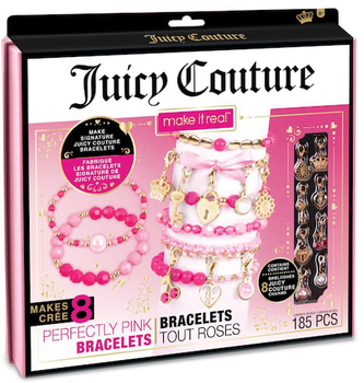 Zestaw do tworzenia bransoletek Make It Real Juicy Couture Perfrctly Pink (695929044138)