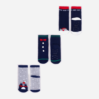 Zestaw skarpetek dla dzieci YOCLUB Children's Christmas Terry 3Pack Socks SKF-X001U-AA0D-0002 20-22 3 pary Multicolour (5904921625968)