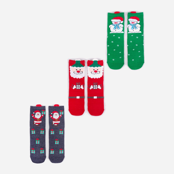 Zestaw skarpetek dla dzieci YOCLUB Christmas 3Pack Socks SKA-X017U-AA00-0001 35-38 3 pary Multicolour (5903999481124)