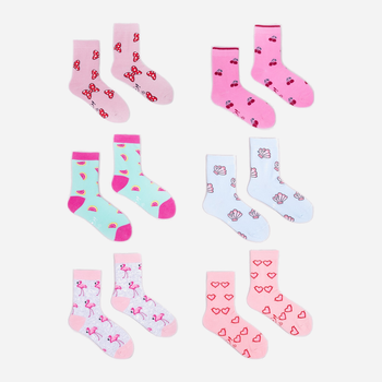 Zestaw skarpetek dla dzieci YOCLUB 6Pack Children's Socks SKA-0006G-AA00-008 31-34 6 par Multicolour (5904921626521)