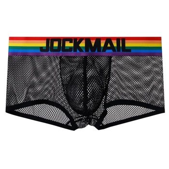 Бельё в сеточку мужское Jockmail Rainbow JM229 L Черный