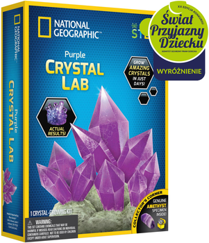 Набір для експериментів National Geographic Фіолетовий кристал, що світиться в темряві (816448029684)