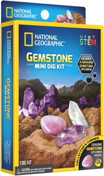Набір для міні-експериментів National Geographic розкопки брили у формі дорогоцінного каменю (816448029585)