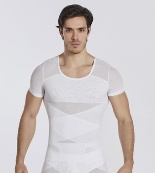 Корректирующая футболка мужская White 7011 2XL Белый
