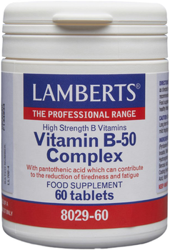 Kompleks witamin Lamberts Vit B 50 Complex 60 tabs (5055148400217)