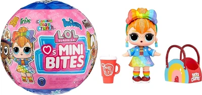 ЛОЛ сюрприз ляльки тематика пластівців LOL Surprise Loves Mini Bites Cereal Dolls
