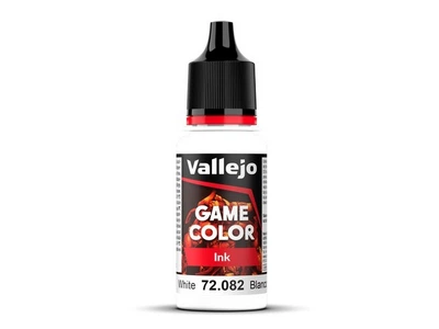 Краска-чернила белая (White) 18 мл. Game Color - Ink Vallejo (72082)