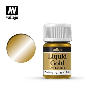 Фарба металік спиртова Насичене золото (Rich Gold) - Liquid Gold 35 мл. Vallejo (70793)