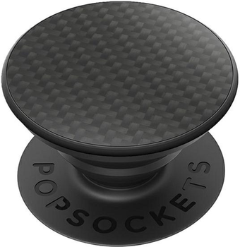 Тримач і підставка для телефона PopSockets Genuine Carbon Fiber Black (842978138930)