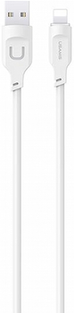 Kabel Usams Lithe Series Fast Charge USB - Lightning 2.4 A 1.2 m Biały (6958444979083)
