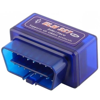 Автомобильный сканер диагностический адаптер OBD2 мини Bluetooth ELM327 V2.1 сканер диагностики авто