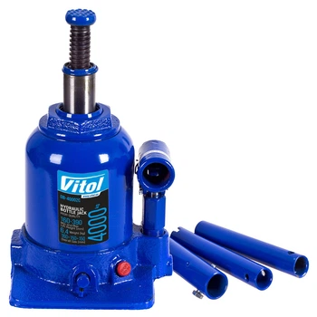 Домкрат гидравлический 4 тонны двухштоковый 160-390мм Vitol ДБ-40002Ц