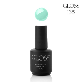 Гель-лак Gloss Company 135-5 нежно-мятный 5 мл