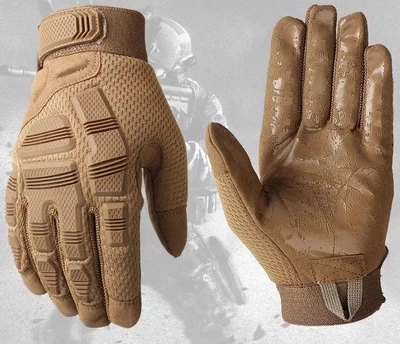 Перчатки полнопалые с защитой на липучке FQ16SDF007 Песочный M (1600707) Kali