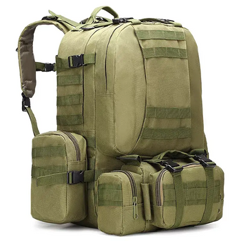 Тактичний рюкзак 52л з тканини Oxford Зелений (52055) Kali